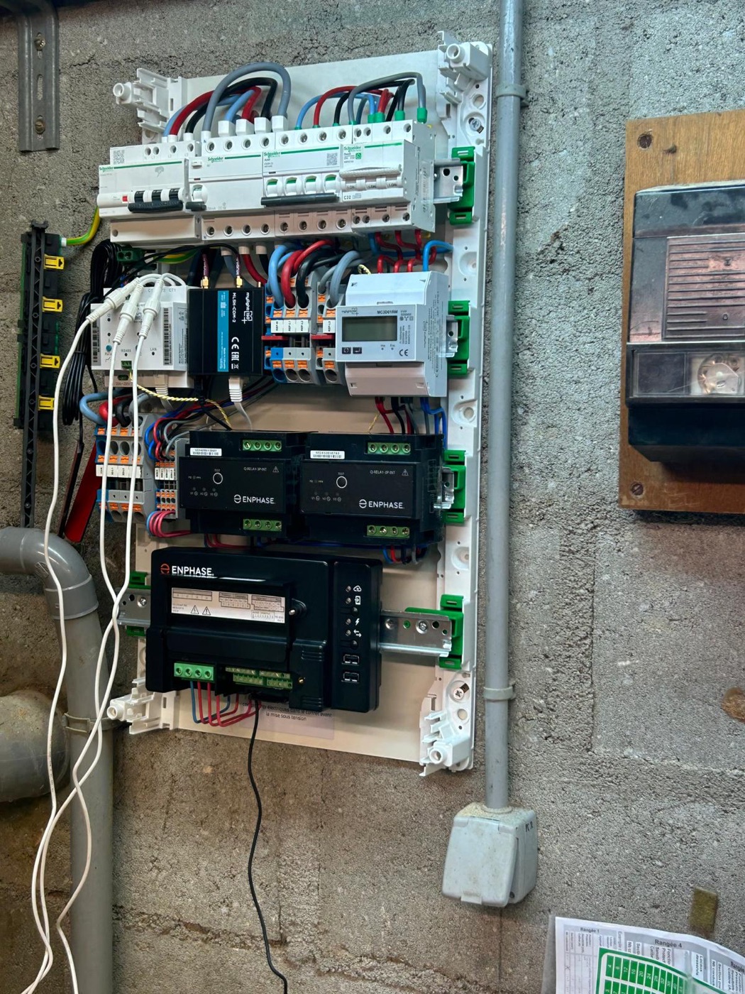 Tableau électrique d'une installation photovoltaïque